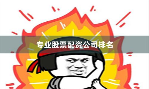 专业股票配资公司排名